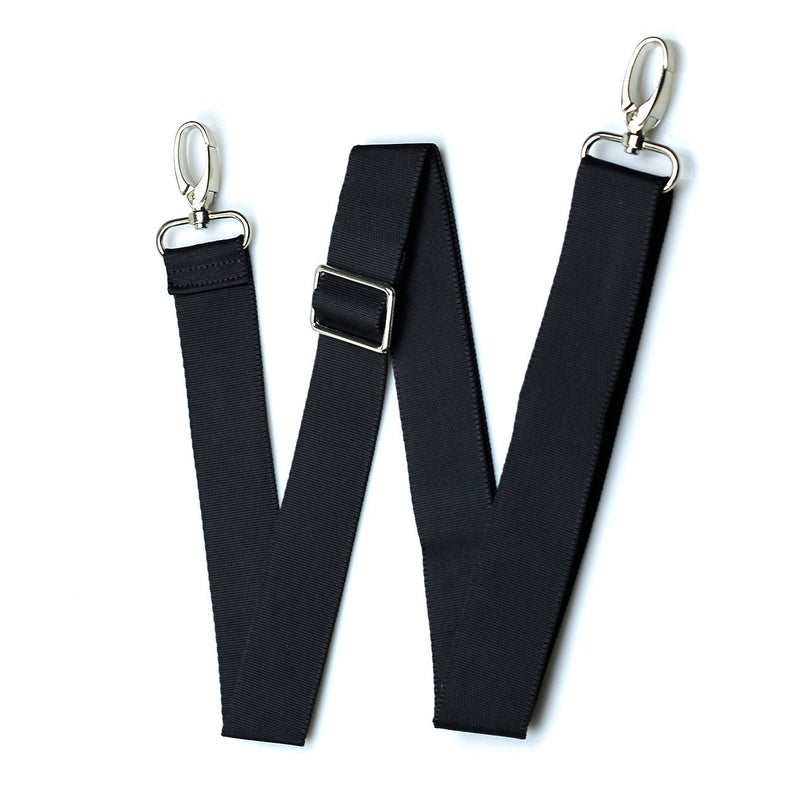 Hibate Black 55" x 1.5" Shoulder Bag Strap Replacement for Crossbody Duffle Messenger Bags Straps - Image 1